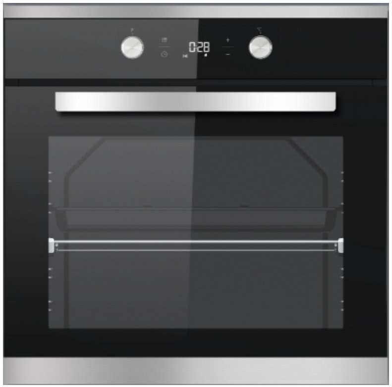 Beko BIM 25302 X oven 71 l A Zwart, Roestvrijstaal