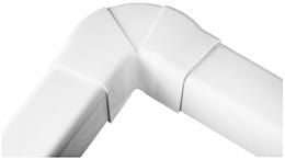 Traploos verstelbare bocht voor 80x60 mm montagekanaal