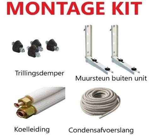 M245 - 5m montage kit voor airco's 5kw / 18000btu